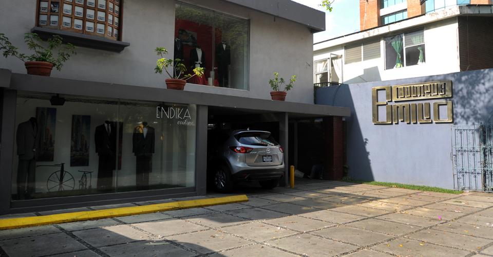 La fachada de la Boutique Emilio, ubicada en la zona 10, propiedad de Luis Mendizabal. 