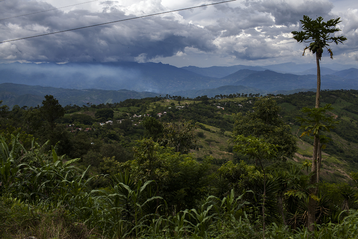 Vista del área rural del municipio de Chuarrancho