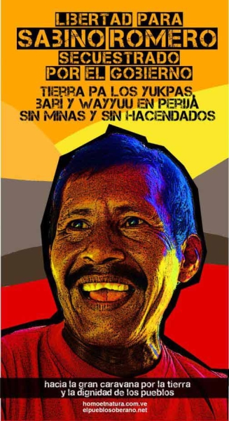 El asesinado cacique Sabino Romero fue un líder destacado en la lucha por la tierra del pueblo Yukpa  Crédito: Homo et Natura