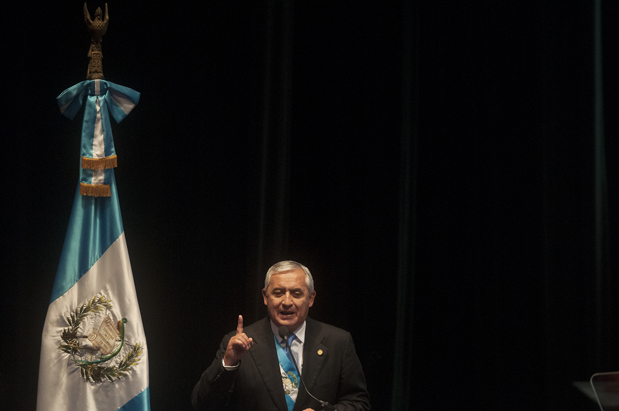 Otto Pérez Molina habló por 40 minutos sobre los logros de sus dos primeros años de administración.  