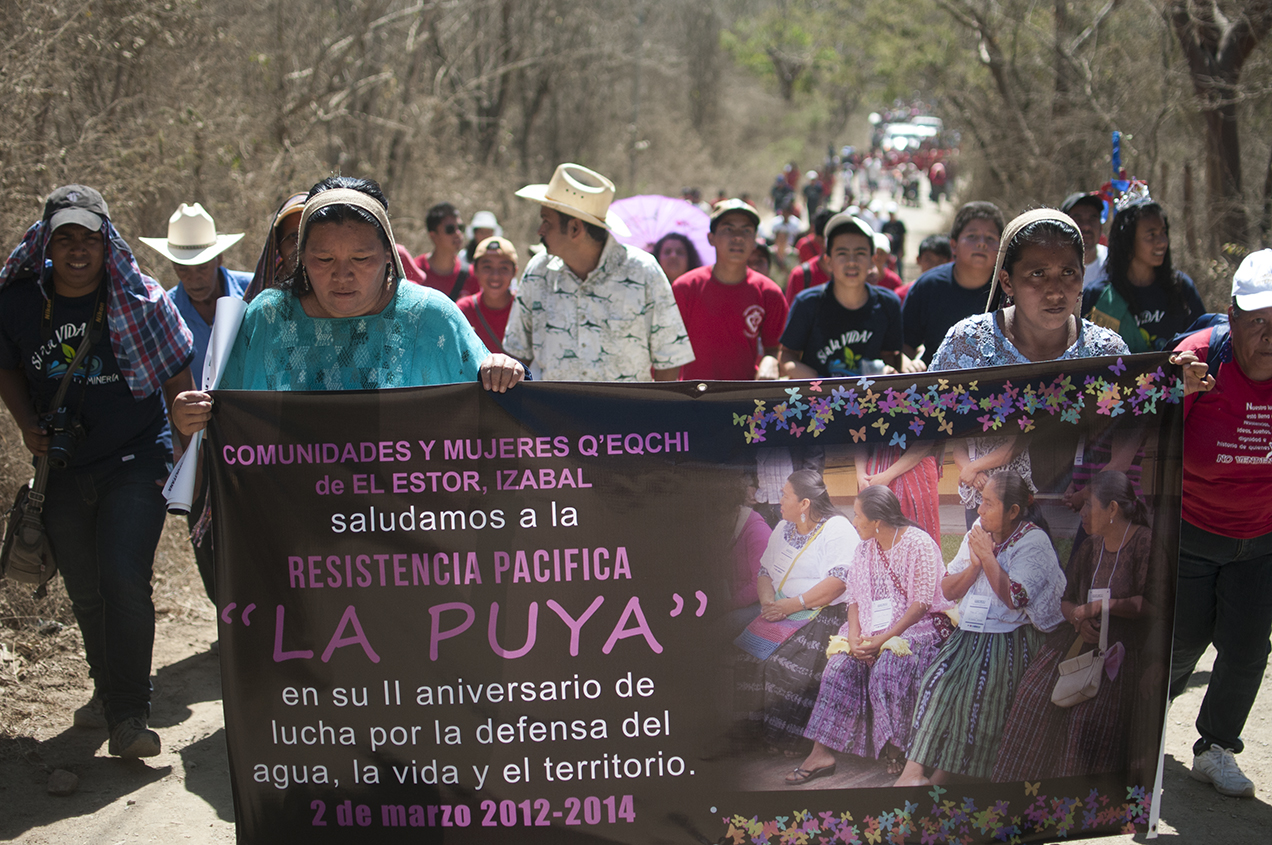 Varias organizaciones y personas individuales manifestaron su respaldo a La Puya, y la felicitaron por los dos años en defender la vida, el agua y el territorio. 