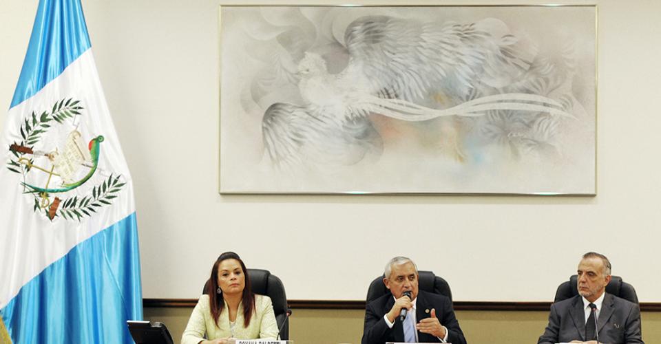 Reunión de gabinete con la presencia de Iván Velásquez, representante de la Comisión Internacional Contra la Impunidad en Guatemala (Cicig). 