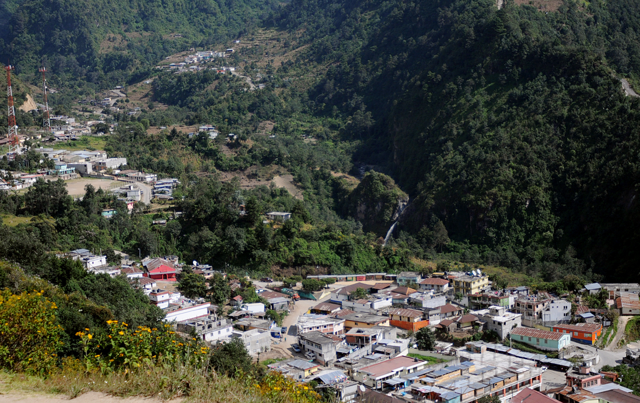 Vista panorámica de Tajumulco, municipio de San Marcos. 