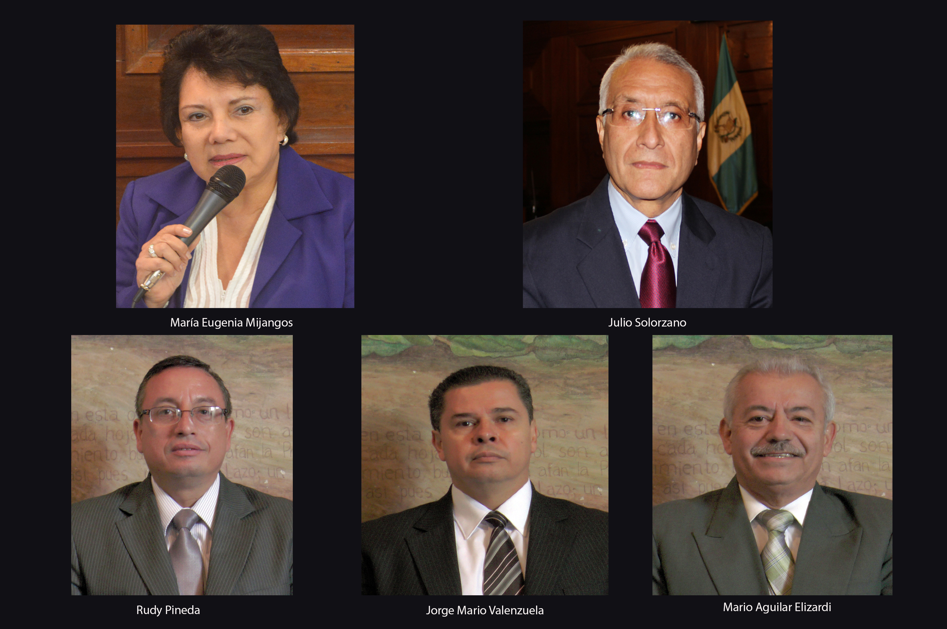 Los rostros de los  nuevos guardianes de la democracia.